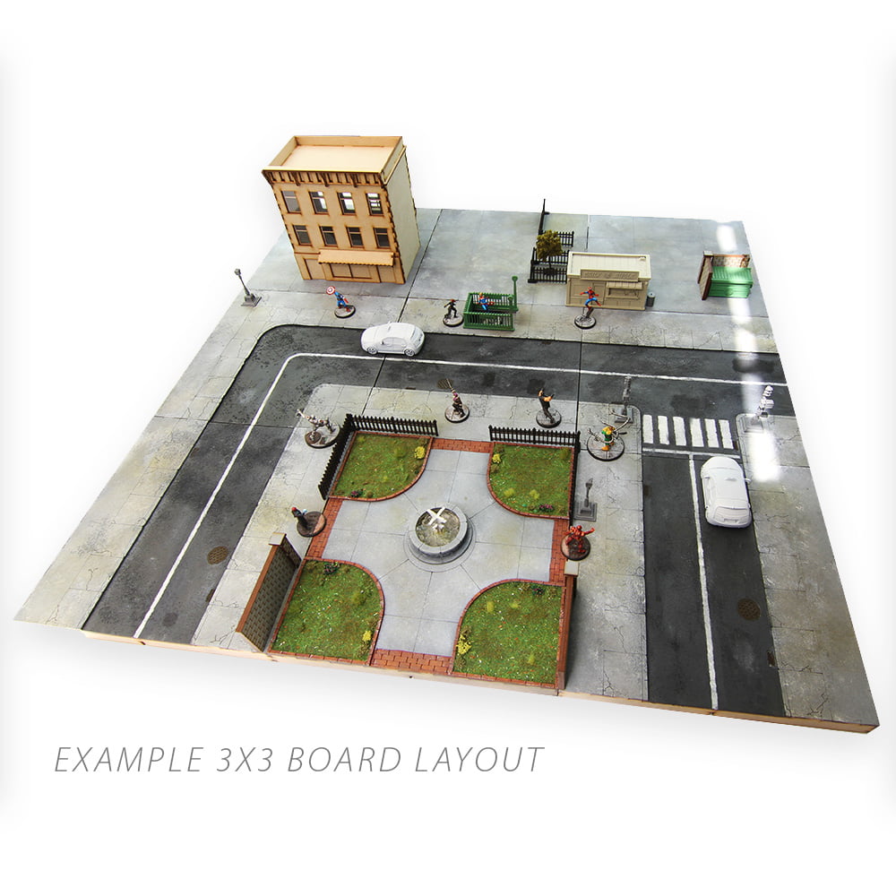 modular city tiles for tabletop gaming